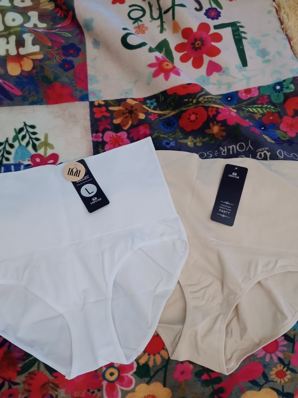 Shapermint Empetua Everyday Smoothing Panties White & Nude (Price For The Pair)